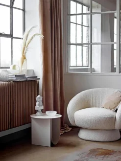 Bouclé-Loungesessel Ted