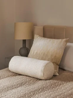 Bouclé-Nackenrolle Aya mit Kederumrandung