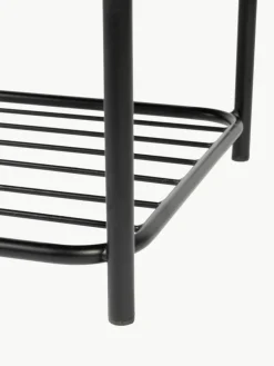 Bouclé-Polsterbank Milou mit Ablage