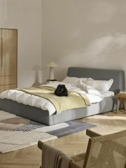 Bouclé-Polsterbett Cloud