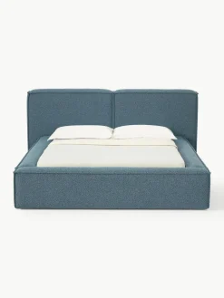 Bouclé-Polsterbett Lennon