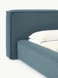 Bouclé-Polsterbett Lennon