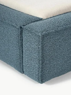 Bouclé-Polsterbett Lennon