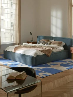 Bouclé-Polsterbett Lennon