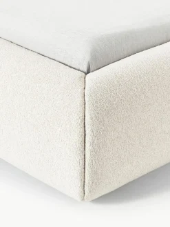 Bouclé-Polsterbett Sofia