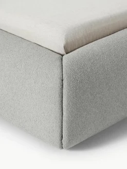 Bouclé-Polsterbett Sofia