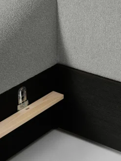 Bouclé-Polsterbett Sofia