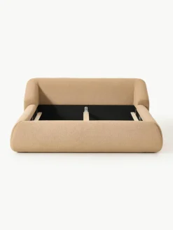 Bouclé-Polsterbett Sofia