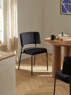 Bouclé-Polsterstühle Samantha, 2 Stück