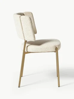 Bouclé-Polsterstühle Samantha, 2 Stück