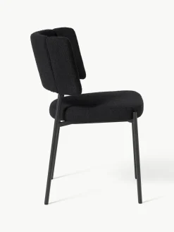 Bouclé-Polsterstühle Samantha, 2 Stück