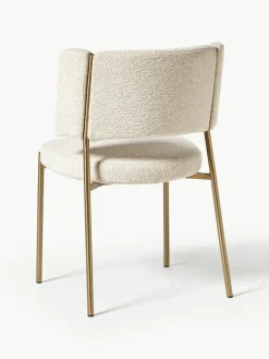 Bouclé-Polsterstühle Samantha, 2 Stück