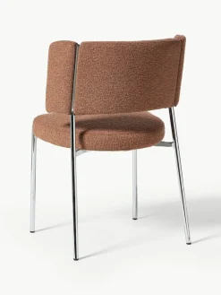 Bouclé-Polsterstühle Samantha, 2 Stück