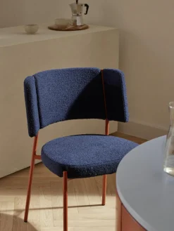 Bouclé-Polsterstühle Samantha, 2 Stück