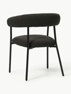 Bouclé-Polsterstühle Thiago, 2 Stück