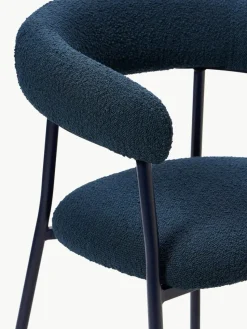 Bouclé-Polsterstühle Thiago, 2 Stück