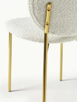 Bouclé-Polsterstühle Ulrica, 2 Stück