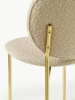 Bouclé-Polsterstühle Ulrica, 2 Stück