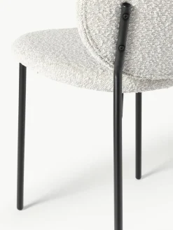 Bouclé-Polsterstühle Ulrica, 2 Stück