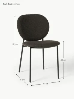 Bouclé-Polsterstühle Ulrica, 2 Stück