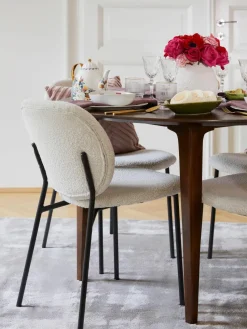 Bouclé-Polsterstühle Ulrica, 2 Stück