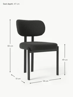 Bouclé-Polsterstuhl Adrien