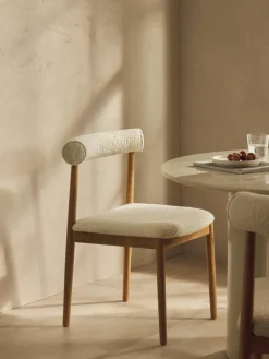 Bouclé-Polsterstuhl Diego