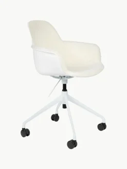 Bouclé-Schreibtischstuhl Albert, höhenverstellbar