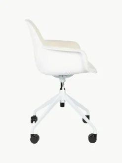 Bouclé-Schreibtischstuhl Albert, höhenverstellbar