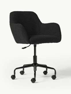 Bouclé-Schreibtischstuhl Lucie