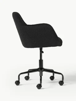 Bouclé-Schreibtischstuhl Lucie