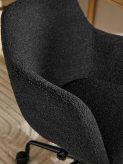 Bouclé-Schreibtischstuhl Lucie