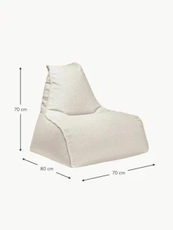 Bouclé-Sitzsack Woolly