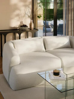 Bouclé-Sofa-Kissen Sofia