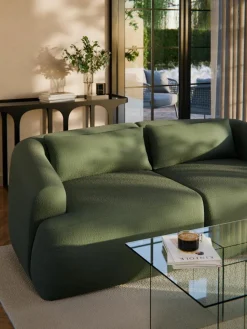 Bouclé-Sofa-Kissen Sofia