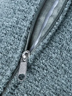 Bouclé-Sofa-Nackenrolle Sofia