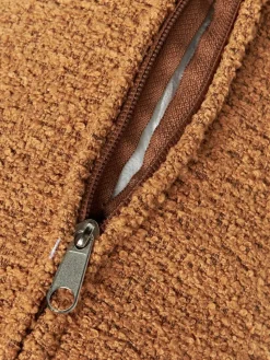 Bouclé-Sofa-Nackenrolle Sofia