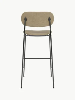 Bouclé-Thekenstuhl Co mit Metall-Gestell