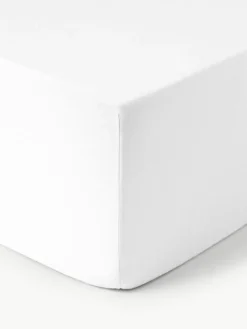 Boxspring-Spannbettlaken Airy, gewaschenes Leinen