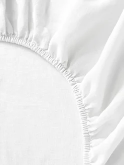 Boxspring-Spannbettlaken Airy, gewaschenes Leinen