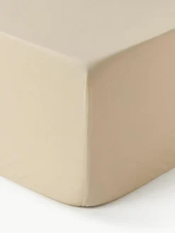 Boxspring-Spannbettlaken Elsie, Baumwollperkal