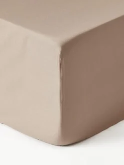 Boxspring-Spannbettlaken Premium, Baumwollsatin