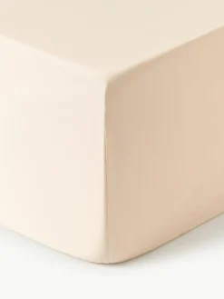 Boxspring-Spannbettlaken Premium, Baumwollsatin