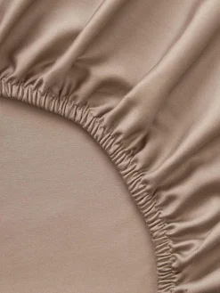 Boxspring-Spannbettlaken Premium, Baumwollsatin