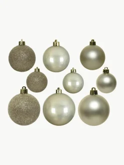 Bruchfeste Weihnachtskugeln Mona, 30er-Set