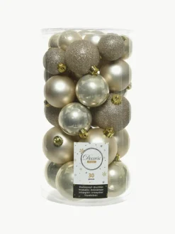 Bruchfeste Weihnachtskugeln Mona, 30er-Set