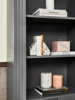 Buchstützen Sedona aus Quartz, 2er-Set