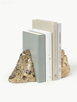 Buchstützen Sedona aus Quartz, 2er-Set