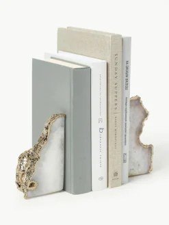 Buchstützen Sedona aus Quartz, 2er-Set