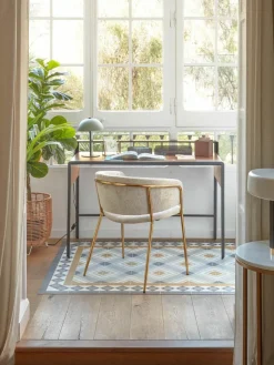 Chenille-Armlehnstühle Runnie, 2 Stück